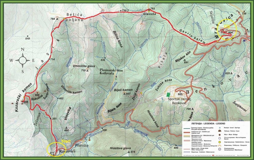 Mapa staze